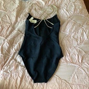 Black aerie one piece